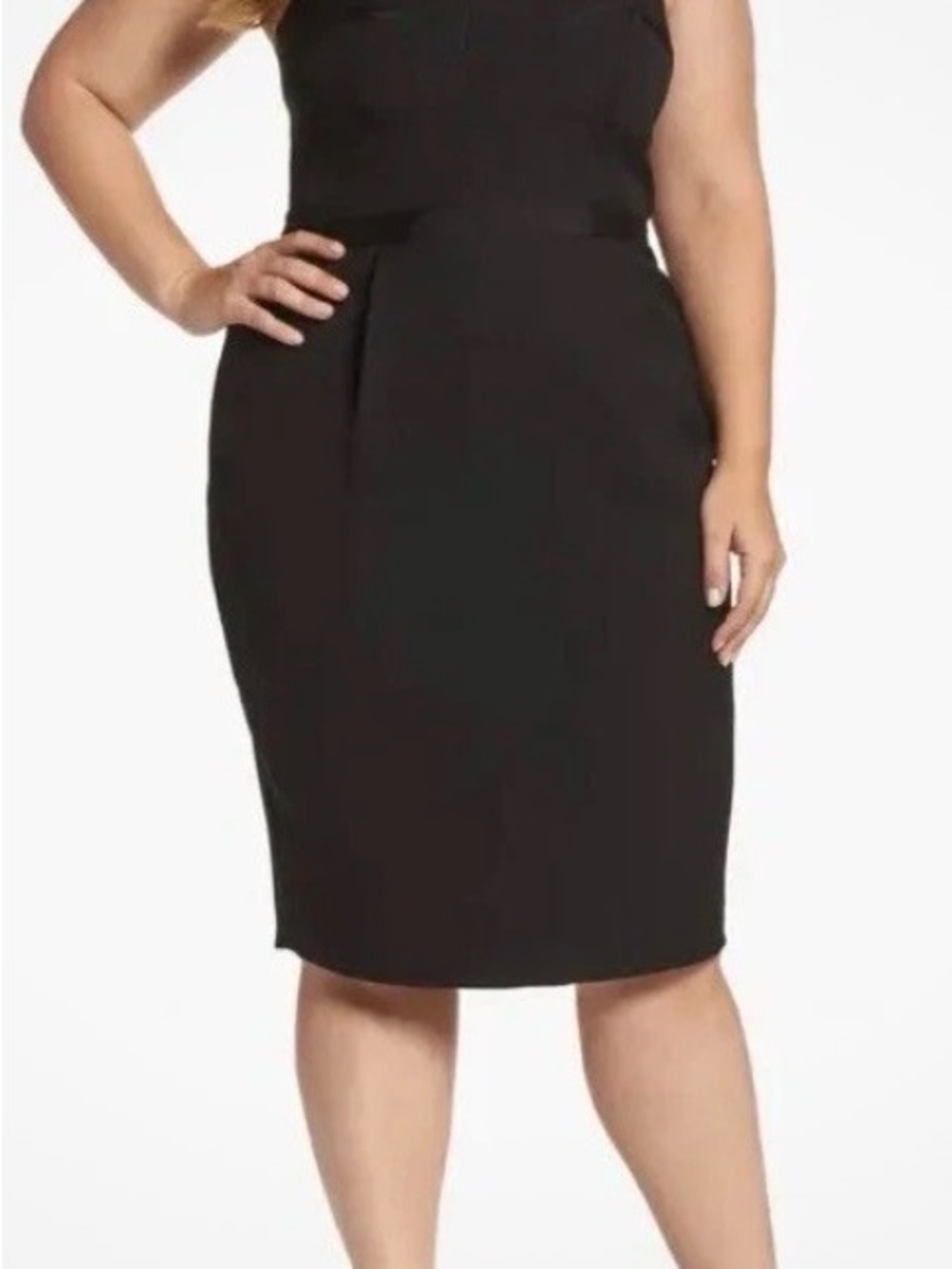 City Chic Black Pencil Dress - Sleek Sheath Style